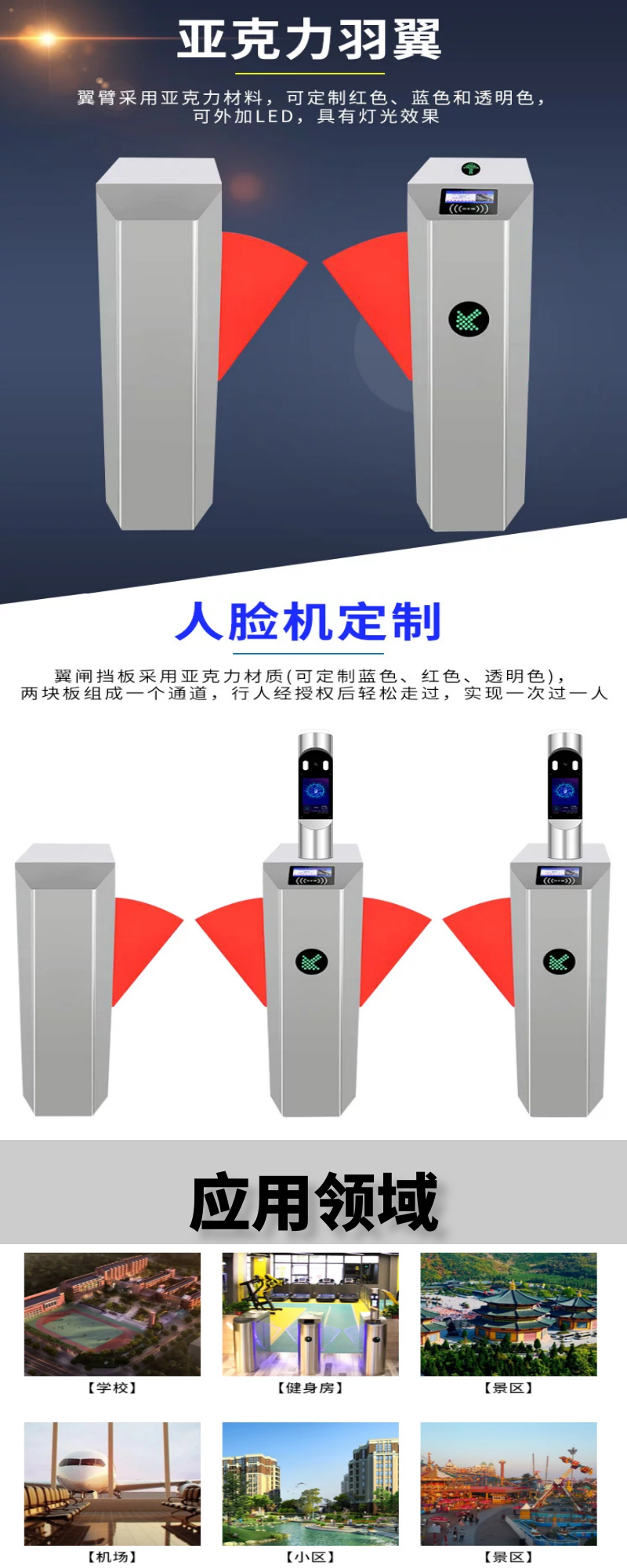 翼閘,人行通道閘,人臉識別閘機(jī)