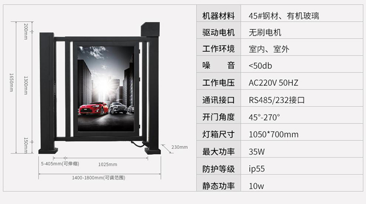 廣告自動(dòng)小門,自動(dòng)廣告小門,小區(qū)廣告小門